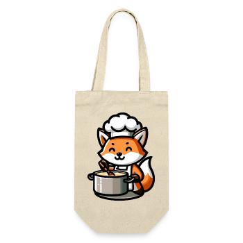Culinary Kit: The Foxy Chef - Gift Bag for Bottles - nature - Front