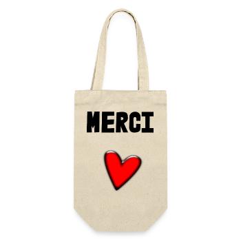 MERCI. MAÎTRESSE. MAÎTRE. MERCI MAÎTRESSE - Sac à bouteille - nature - Devant