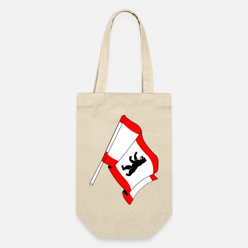 Flagge Berlin - Geschenkbeutel für Flaschen - Natur