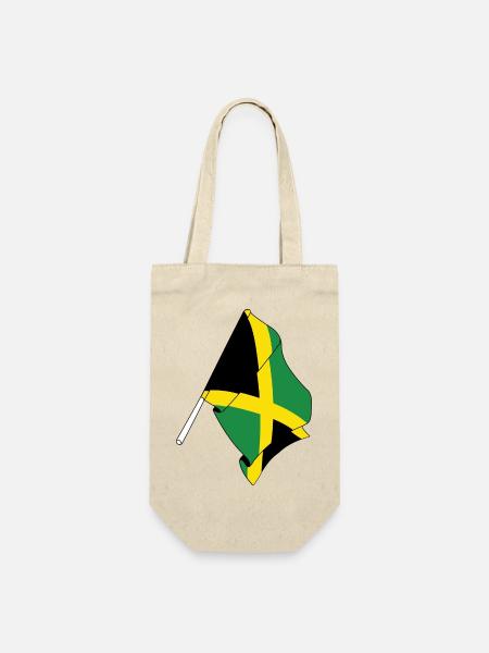 Flagge Jamaika - Geschenkbeutel für Flaschen - Natur