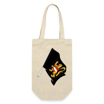 Flag Flemish Brabant Belgium - Gift Bag for Bottles - nature - Front