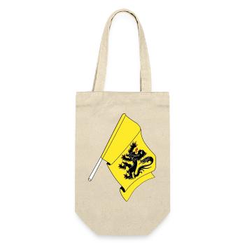 Flag Flanders Belgium - Gift Bag for Bottles - nature - Front