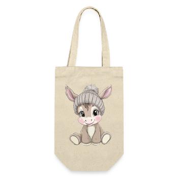 Âne mignon mignon bébé enfants animal dessin animé - Sac à bouteille - nature - Devant