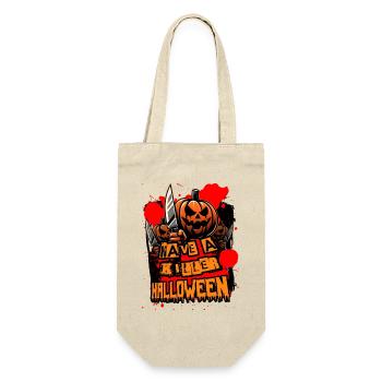 Killer Halloween Pumpkin - Gift Bag for Bottles - nature - Front
