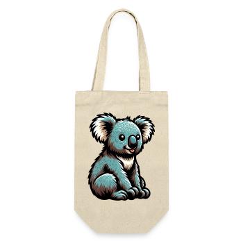 Koala - Geschenkbeutel für Flaschen - Natur - Vorne