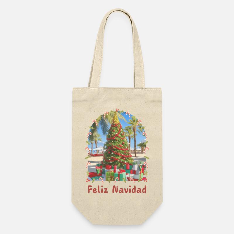 Feliz Navidad - Noël espagnol - Sac à bouteille - nature