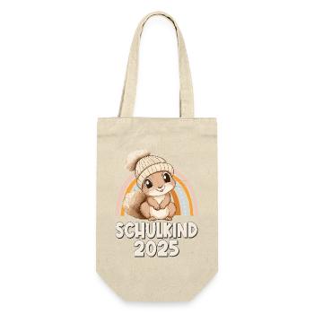 School Child 2025 Squirrel School Enrollment School - Gift Bag for Bottles - nature - Front