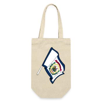 Flag of West Virginia - Gift Bag for Bottles - nature - Front