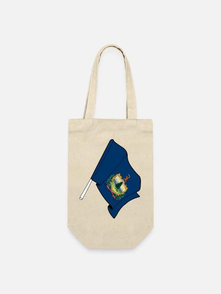 Flagge von Vermont - Geschenkbeutel für Flaschen - Natur