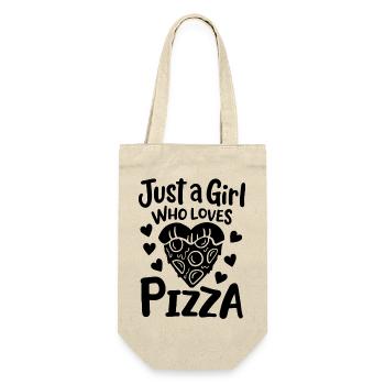 Juste une fille qui aime la pizza - Sac à bouteille - nature - Devant
