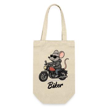 Mouse Motorcycle - Gift Bag for Bottles - nature - Front