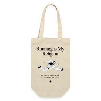 Running is my religion - Gift Bag for Bottles - nature - Front