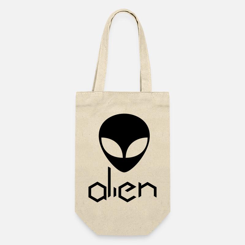 alien - Geschenkbeutel für Flaschen - Natur