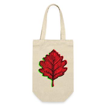 🍁 Customizable Autumn Leaf. Your colors, your style - Gift Bag for Bottles - nature - Front