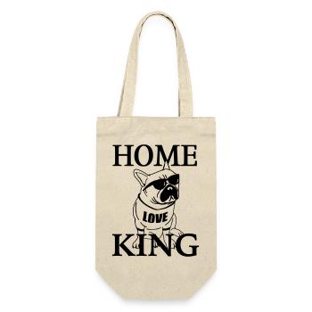 Dog Mom | Cute Dog Lover Statement Design - Gift Bag for Bottles - nature - Front