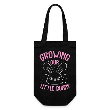 Werdende Mutter Ostern Gender Reveal - Geschenkbeutel für Flaschen - Schwarz - Vorne