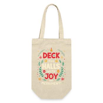 Deck the Halls with Joy - Gift Bag for Bottles - nature - Front