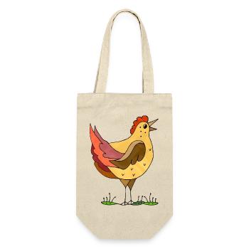 poule - Sac à bouteille - nature - Devant