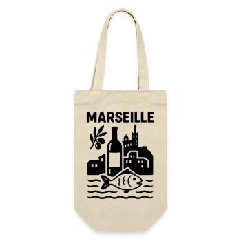 Marseille Silhouette - Sac à bouteille - nature - Devant