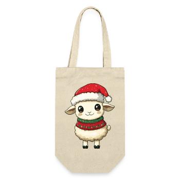 Noël de Noël mouton - Sac à bouteille - nature - Devant