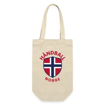 Norway's handball shield with the Norwegian flag - Gift Bag for Bottles - nature - Front