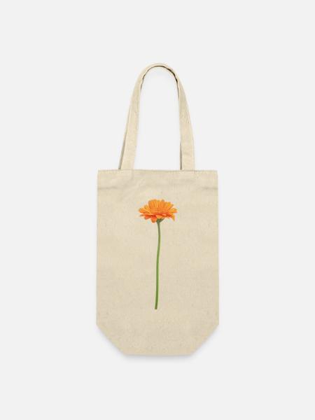 Orange Blossom on Stem - Gift Bag for Bottles - nature