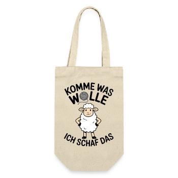 KOMME WAS WOLLE ICH SCHAF DAS - Jeu de mots drôle - Sac à bouteille - nature - Devant