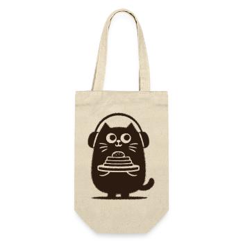 CatDJ with pancakes - Gift Bag for Bottles - nature - Front