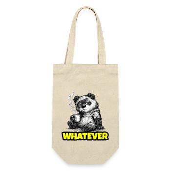Whatever – Grumpy Bear Coffee (Sketch) - Geschenkbeutel für Flaschen - Natur - Vorne