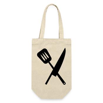 Chef - Kitchen - Cook - Gift Bag for Bottles - nature - Front