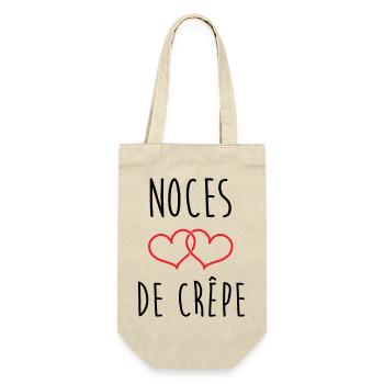 crepe wedding anniversary, 39 years of marriage - Gift Bag for Bottles - nature - Front