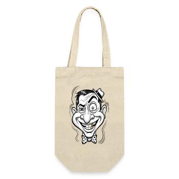 Monsieur dessin caricature  - Sac à bouteille - nature - Devant