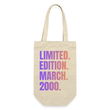 Limitierte Auflage März 2000 - Geschenkbeutel für Flaschen - Natur - Vorne