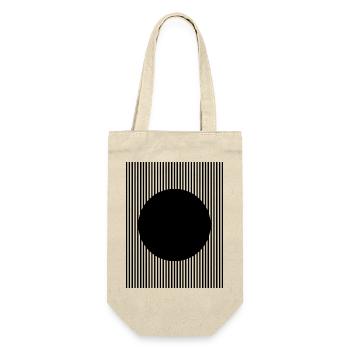 Black circle shape design - Gift Bag for Bottles - nature - Front