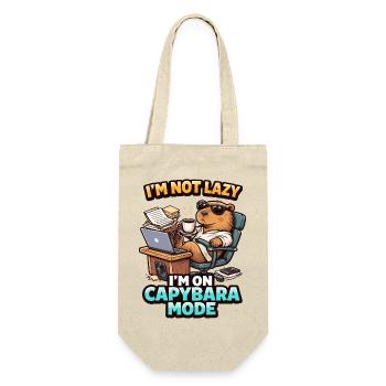 Capybara Mode Not Lazy Bear - Gift Bag for Bottles - nature - Front