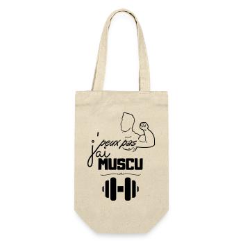 Musculation Vintage Minimal - Sac à bouteille - nature - Devant