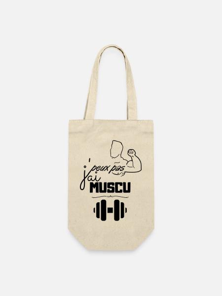 Musculation Vintage Minimal - Sac à bouteille - nature