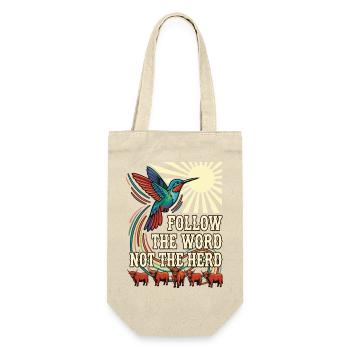 Follow The Word Not The Herd Hummingbird - Gift Bag for Bottles - nature - Front