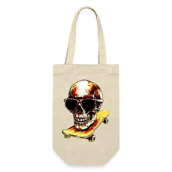 Skull Skateboarder - Gift Bag for Bottles - nature - Front