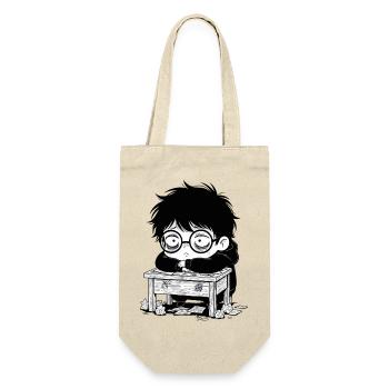 Student Burnout Office Blank Stare - Gift Bag for Bottles - nature - Front