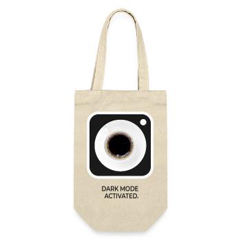 Dark Mode Activated Coffee Nerd Saying - Gift Bag for Bottles - nature - Front