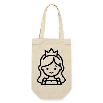 princess - Gift Bag for Bottles - nature - Front