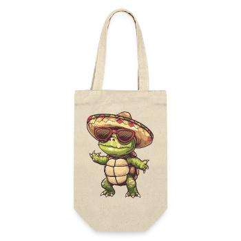 Sombrero drôle de la bande dessinée Turtle - Sac à bouteille - nature - Devant