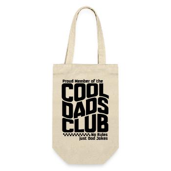 Cool Dads Club - Papa Vatertag Geschenk - Geschenkbeutel für Flaschen - Natur - Vorne