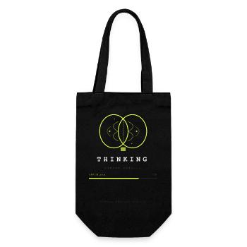BRAIN.EXE IS LOADING - Gift Bag for Bottles - black - Front