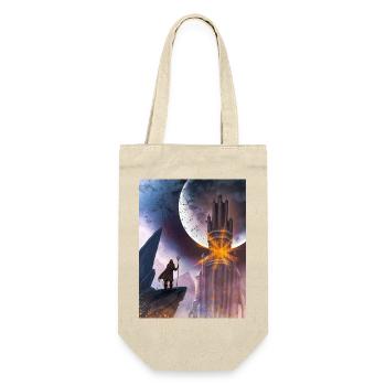 Moon and Fire Castle - Gift Bag for Bottles - nature - Front