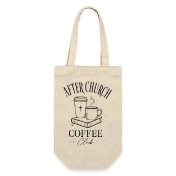 Church Coffee - Geschenkbeutel für Flaschen - Natur - Vorne