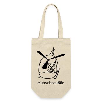Hubschrau-Baer - Geschenkbeutel für Flaschen - Natur - Vorne
