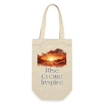 Rise Create Inspire Sunset Motivation - Gift Bag for Bottles - nature - Front