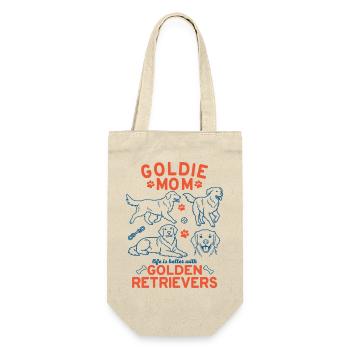 Goldie Mom Cute Golden Retriever - Gift Bag for Bottles - nature - Front